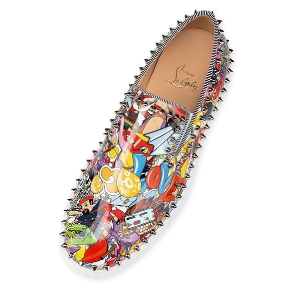 Christian Louboutin Super Pik Boat Flat Patent Loubi Low Top Slip On Sneaker 36 - Picture 6 of 12